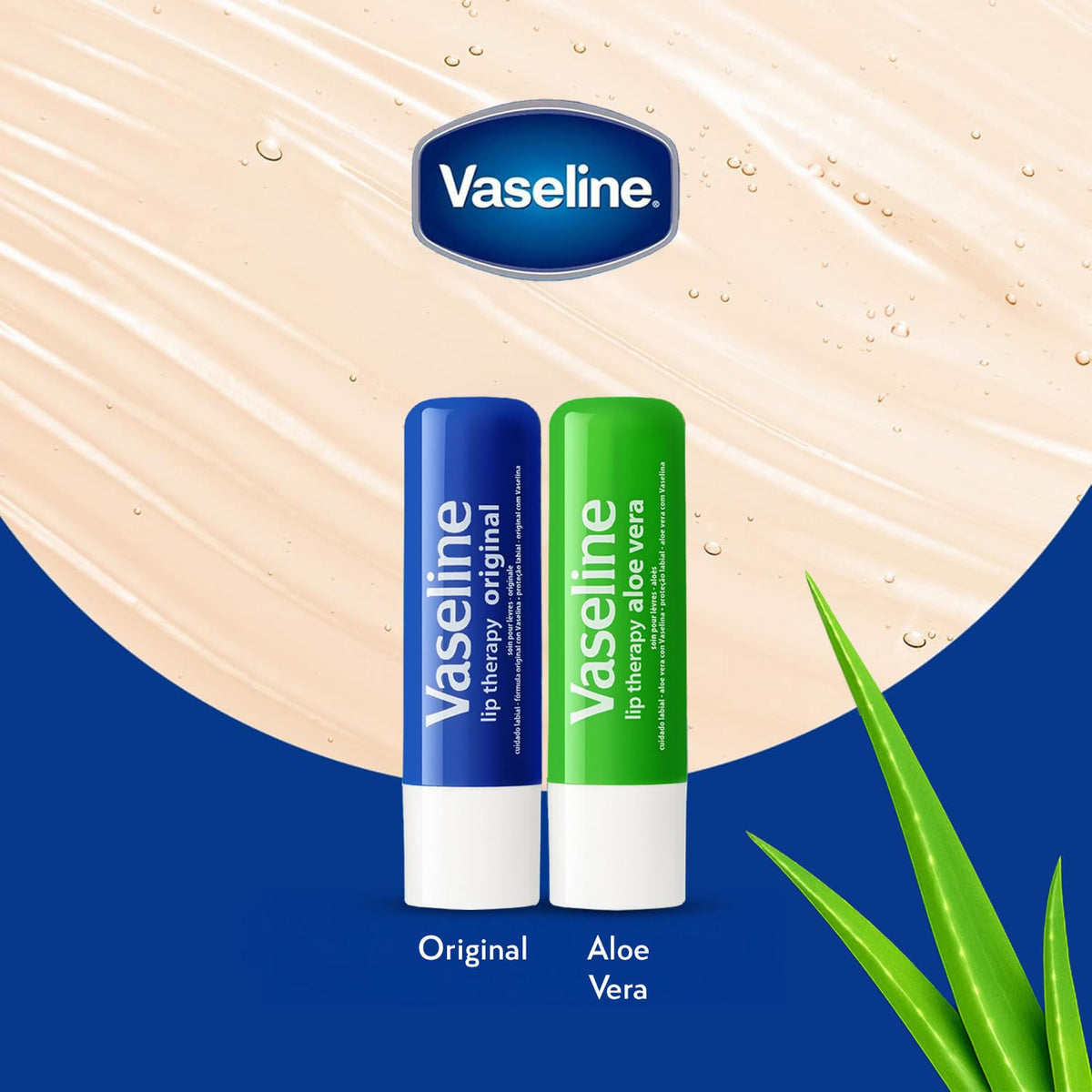 Vaseline Lip Therapy 4-Pack packaging