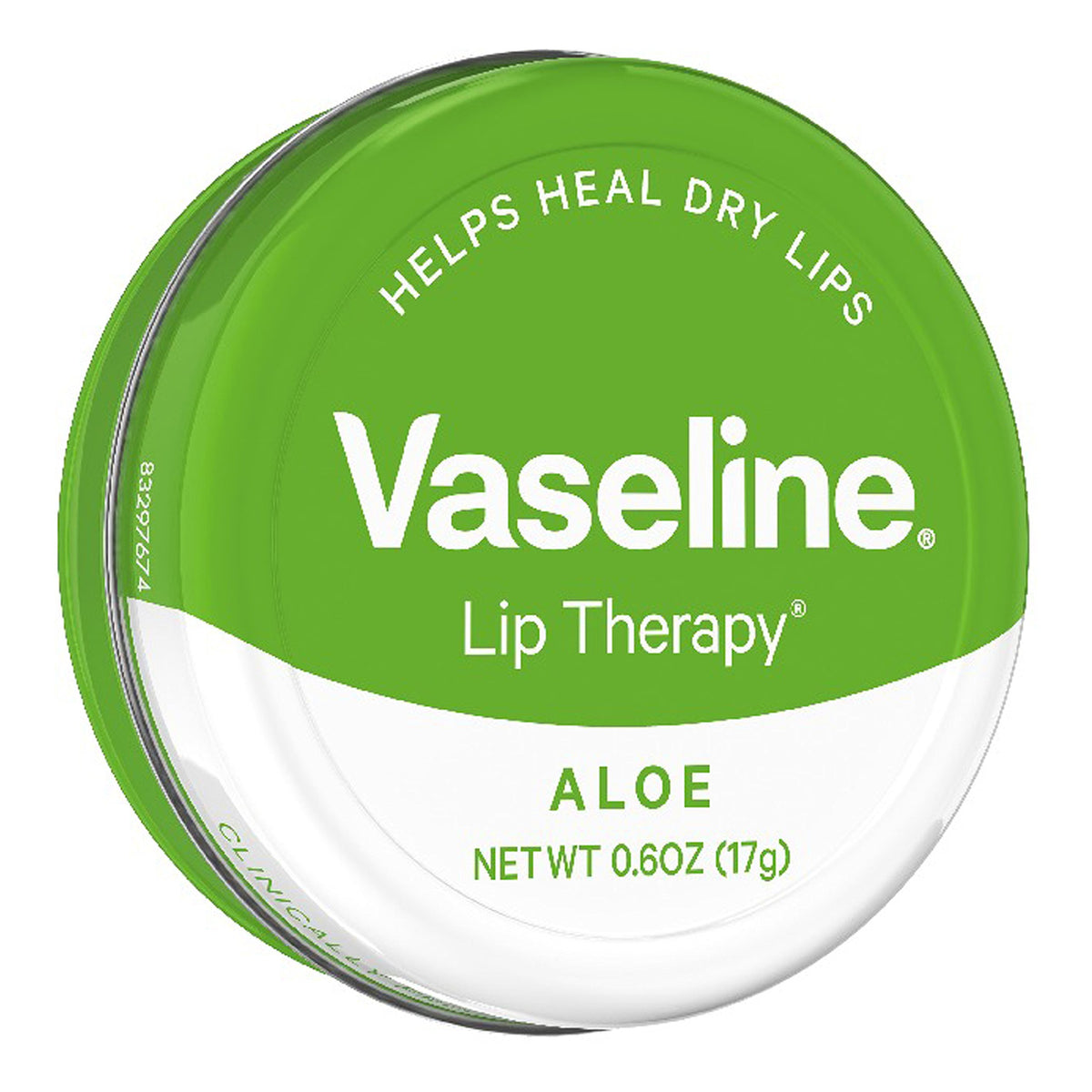 Vaseline Lip Therapy Aloe Vera Lip Balm Tin back view