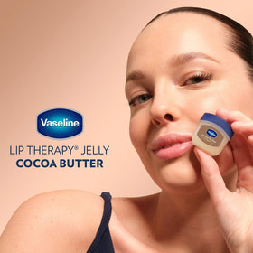 Vaseline Lip Therapy Cocoa Butter mini lip balm lifestyle scene