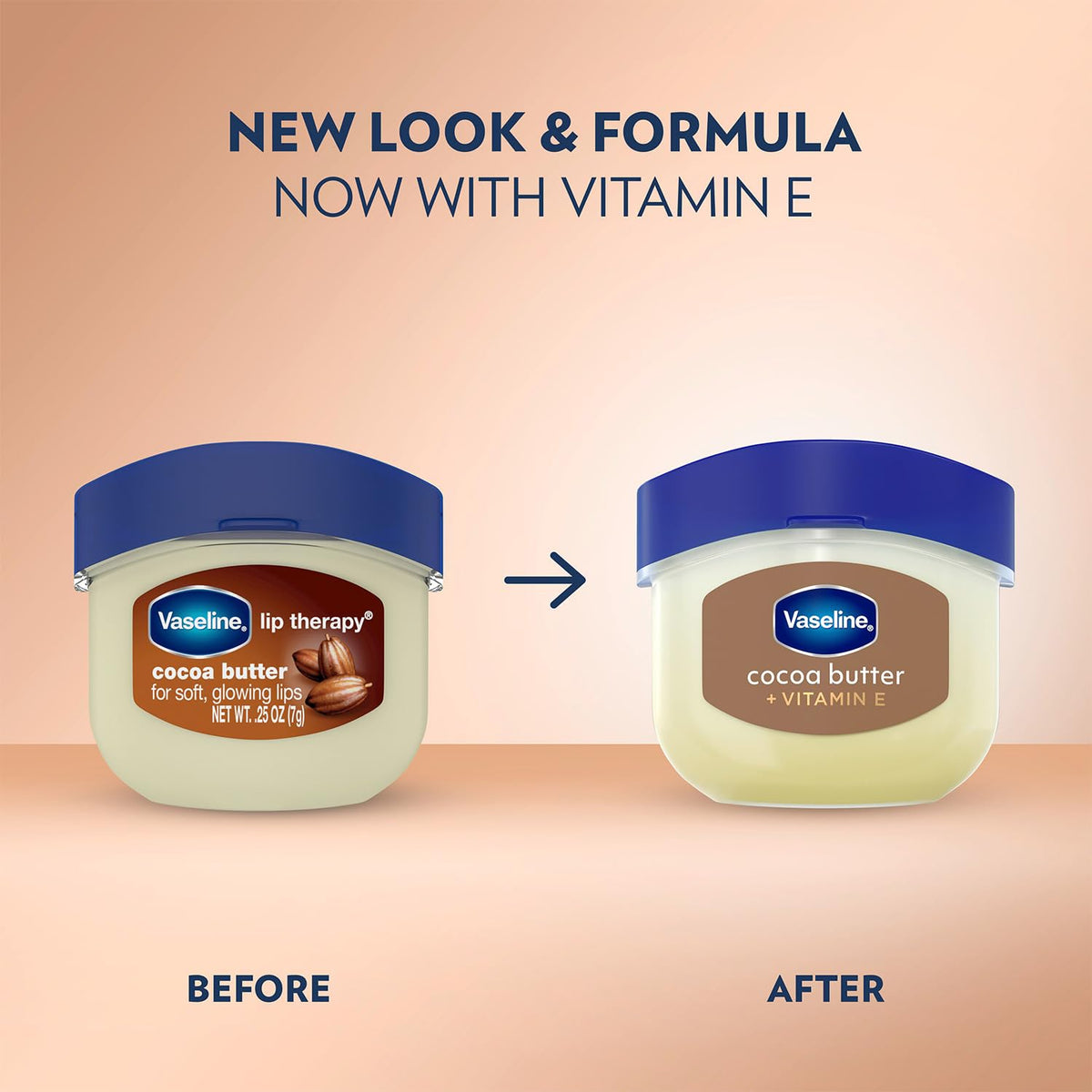 Vaseline Lip Therapy Cocoa Butter mini lip balm packaging