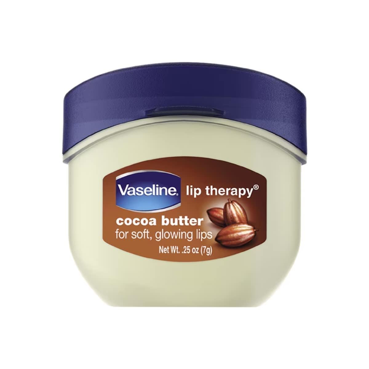 Vaseline Lip Therapy Cocoa Butter texture on hand