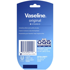 Vaseline Lip Therapy Original mini jar back view