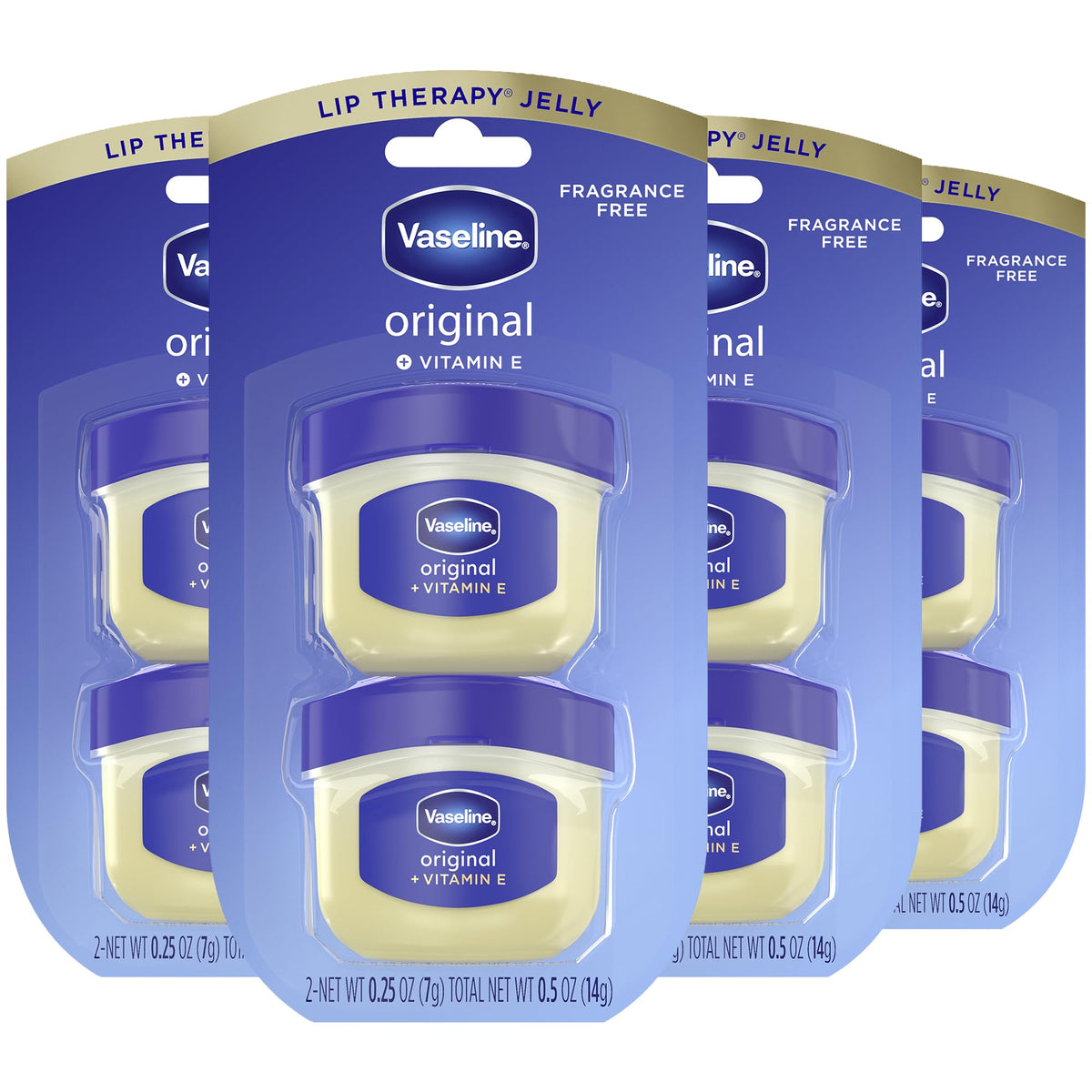 Vaseline Lip Therapy Original mini jar front view