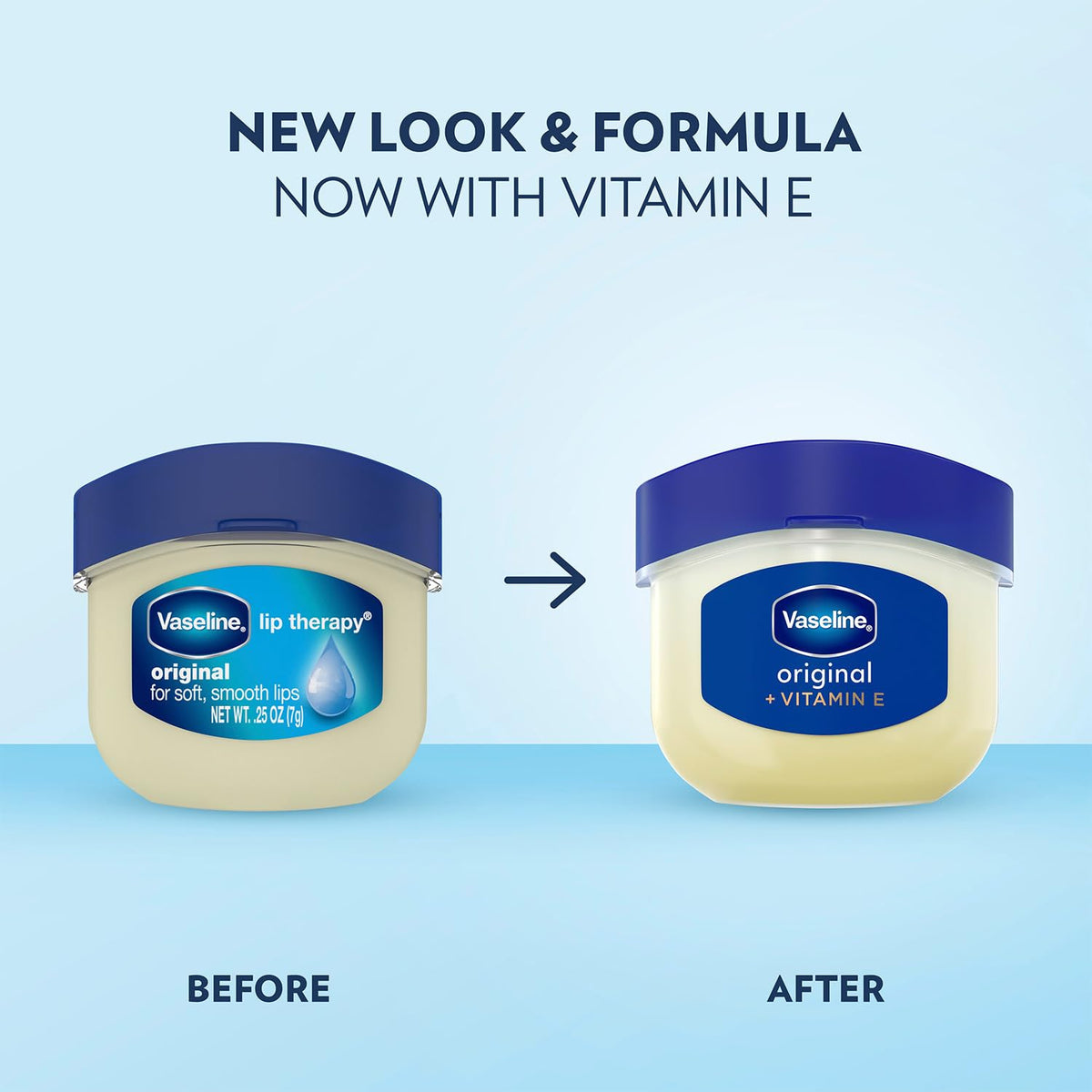 Vaseline Lip Therapy Original mini jar side view