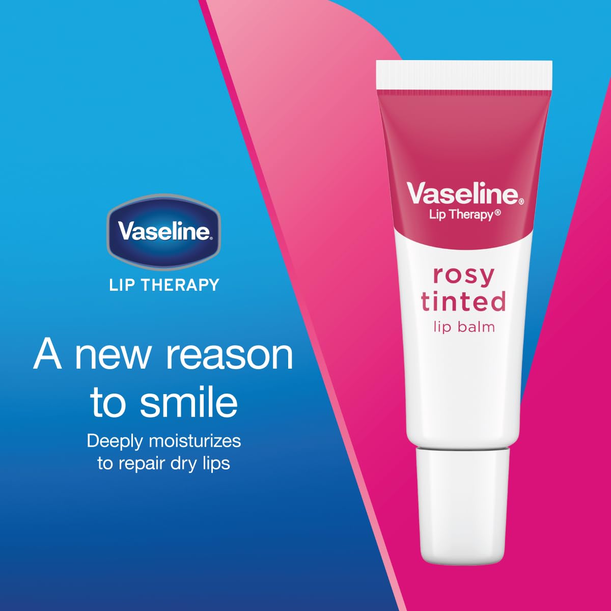 Vaseline Lip Therapy Rosy Lips close-up of texture