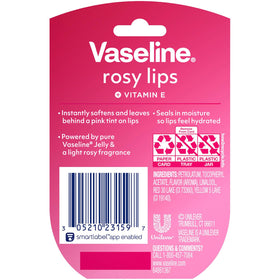 Vaseline Lip Therapy Rosy Lips jar with pink tint