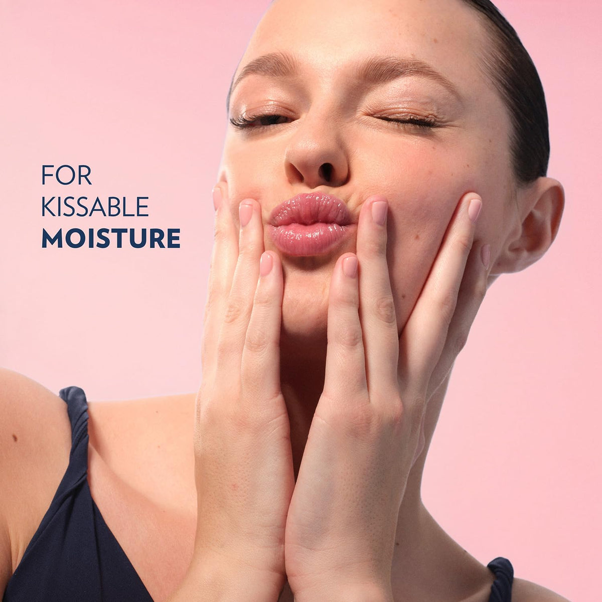 Vaseline Lip Therapy Rosy Lips on a wooden table
