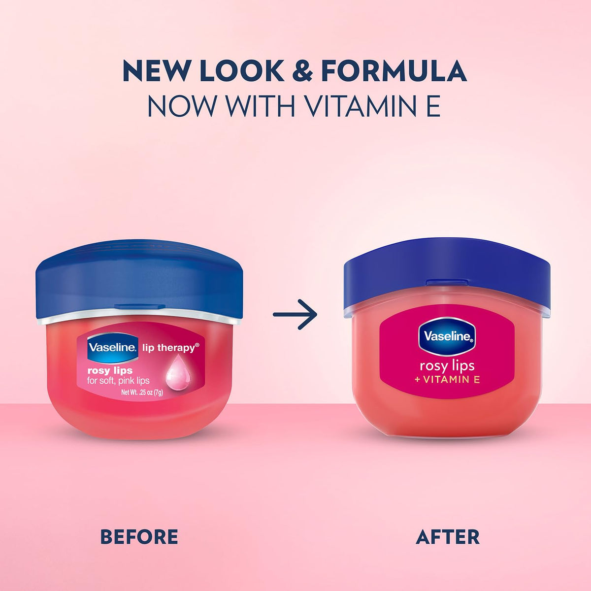 Vaseline Lip Therapy Rosy Lips packaging details