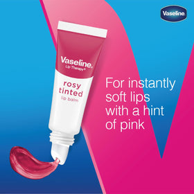 Vaseline Lip Therapy Rosy Lips packaging with product details