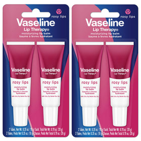 Vaseline Lip Therapy Rosy Lips twin pack front view