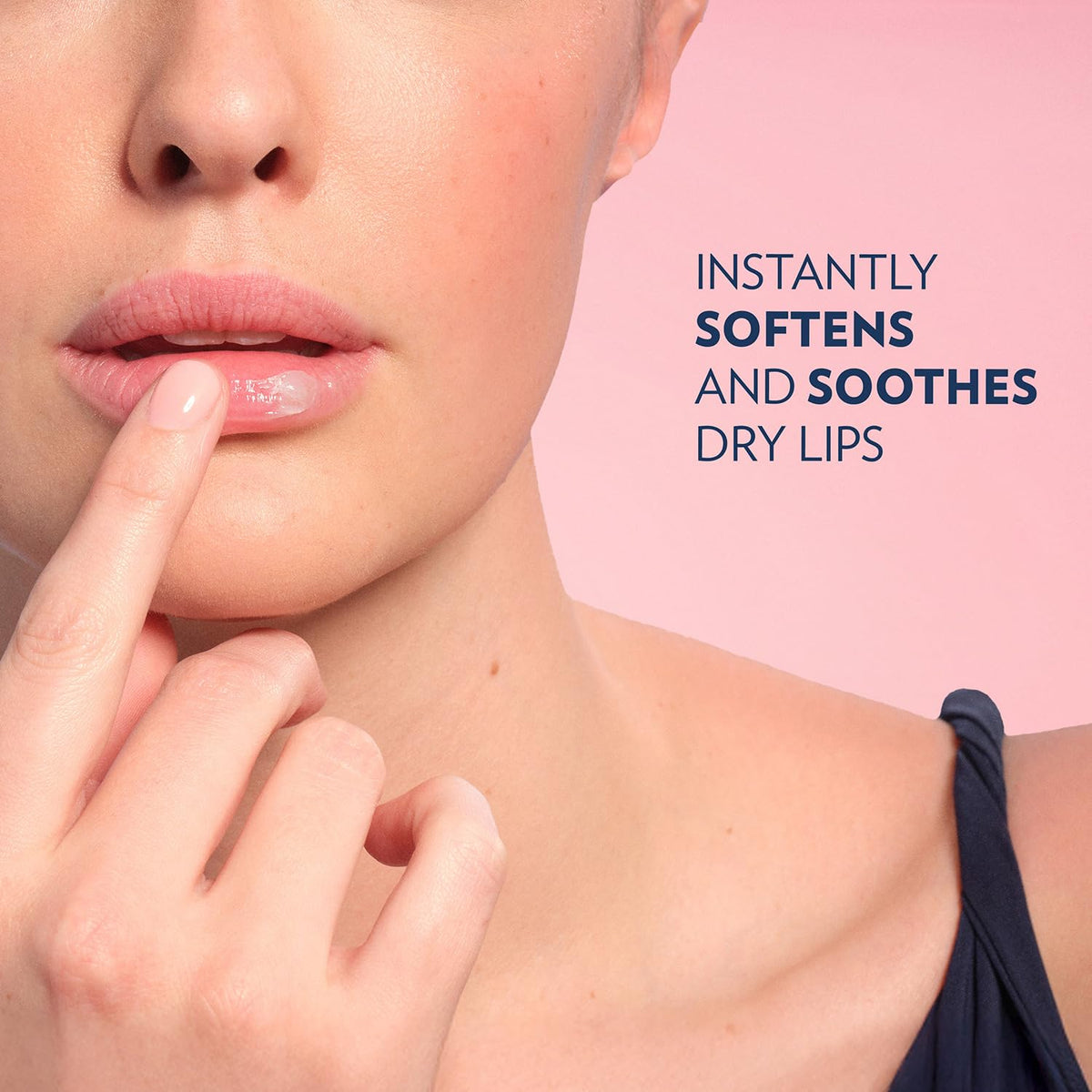 Vaseline Lip Therapy Rosy Lips with rose petals
