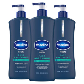 Vaseline Men Fast Absorbing Lotion 20.3oz front view