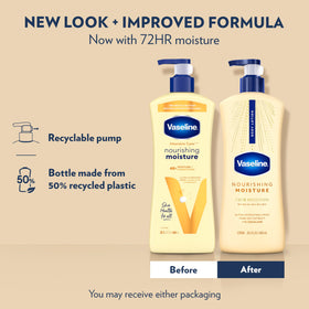 Vaseline Nourishing Moisture Body Lotion 20.3oz back view