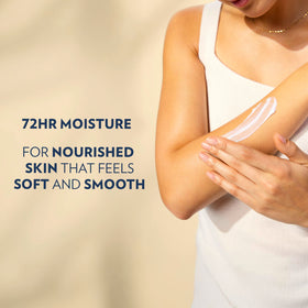 Vaseline Nourishing Moisture Body Lotion texture on skin