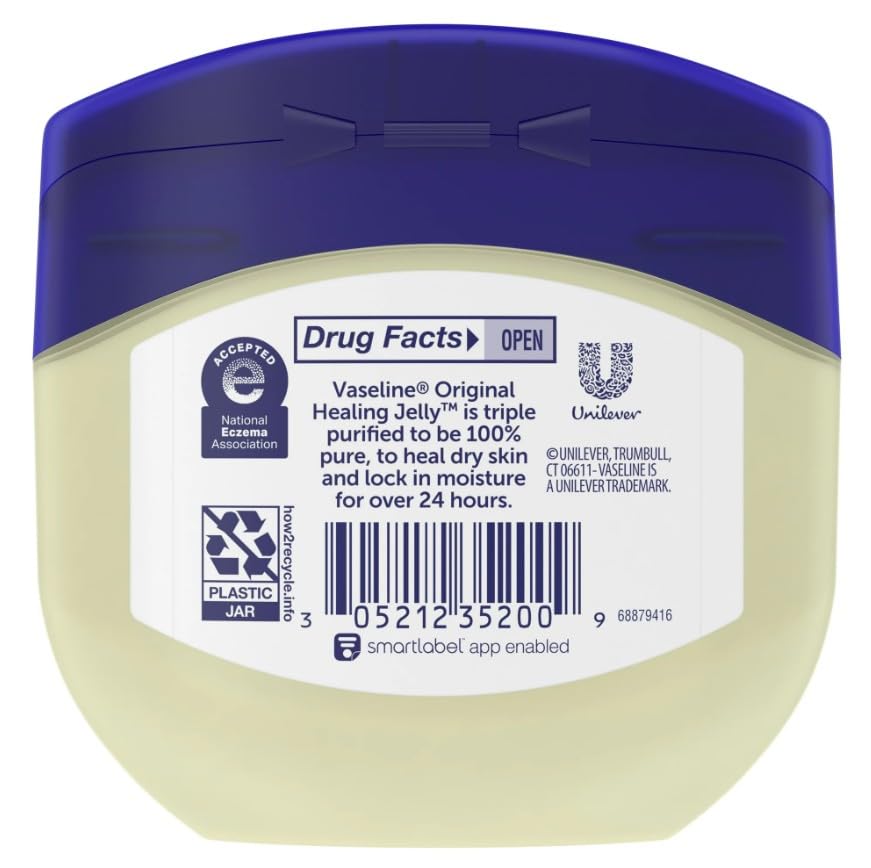 Vaseline Petroleum Jelly 3 jars stacked
