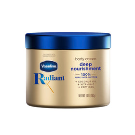 Vaseline Radiant X Deep Nourishment Body Cream 10oz front view