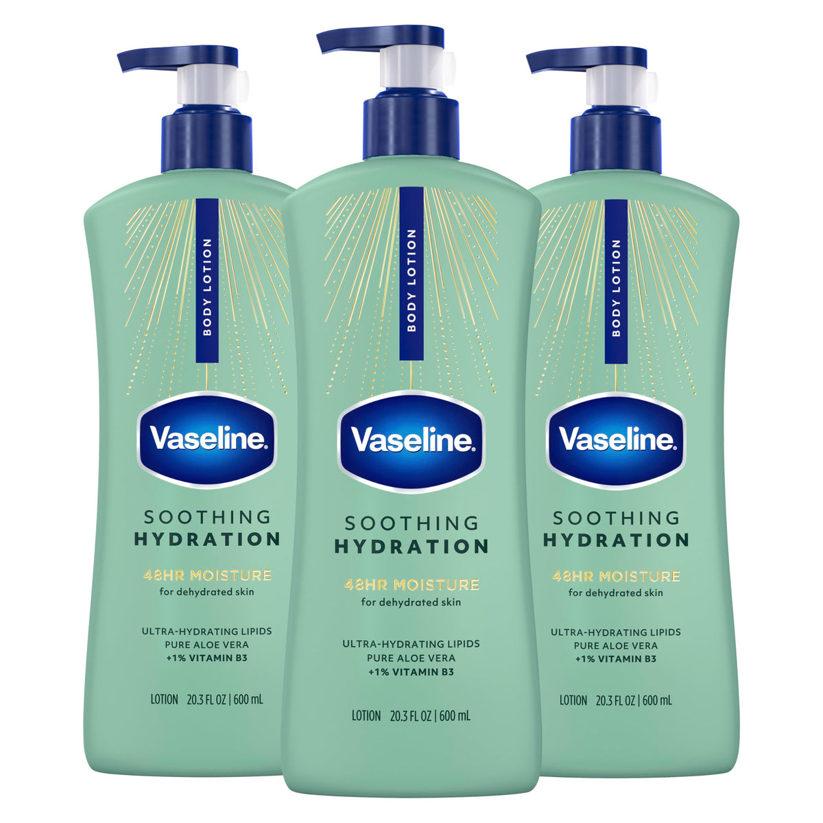 Vaseline Soothing Hydration Body Lotion 20.3oz front view