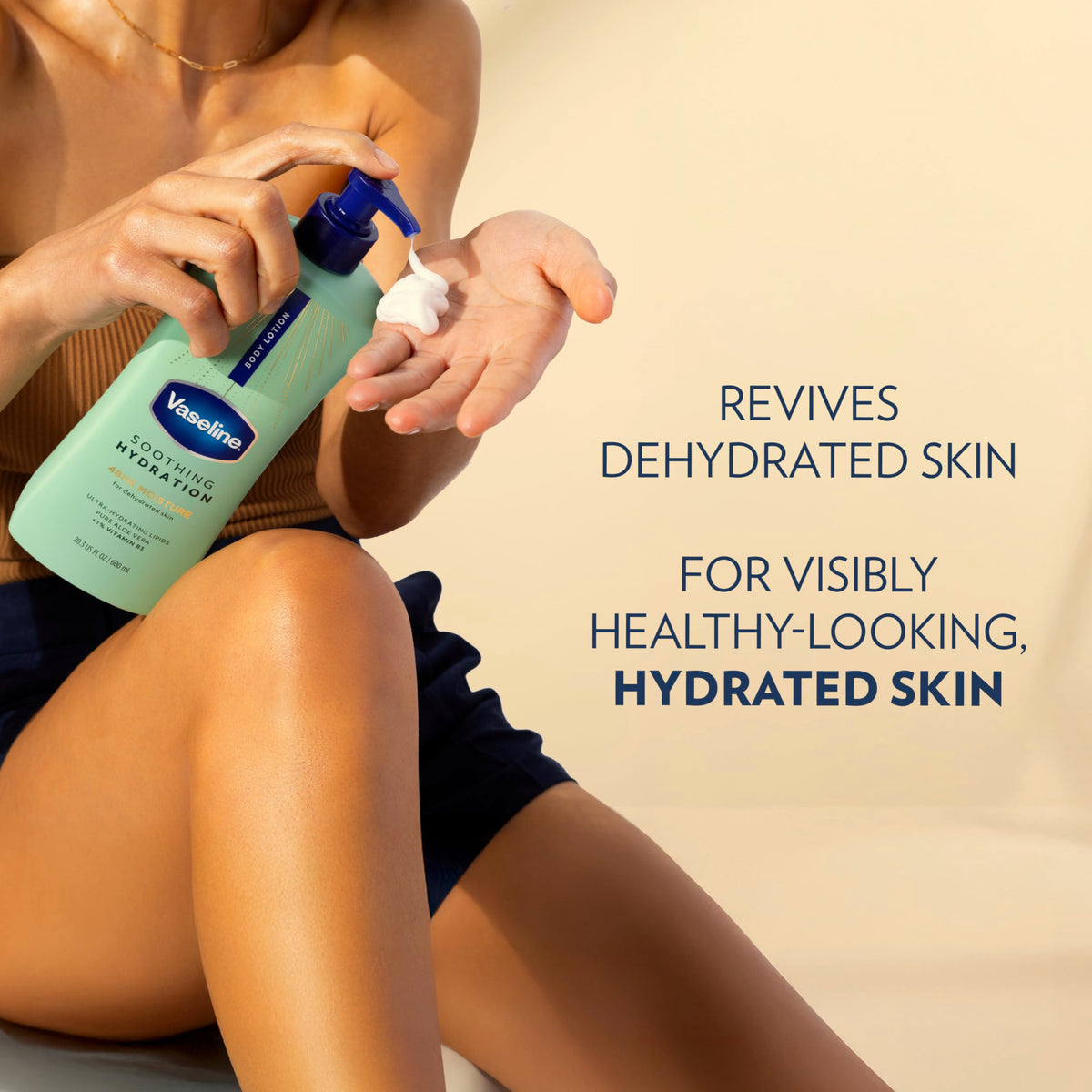 Vaseline Soothing Hydration Body Lotion 20.3oz packaging details