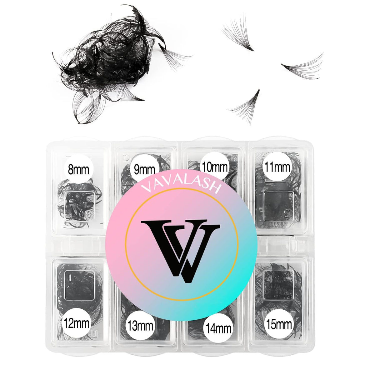 VAVALASH 600 Premade Fans Eyelash Extensions box front view