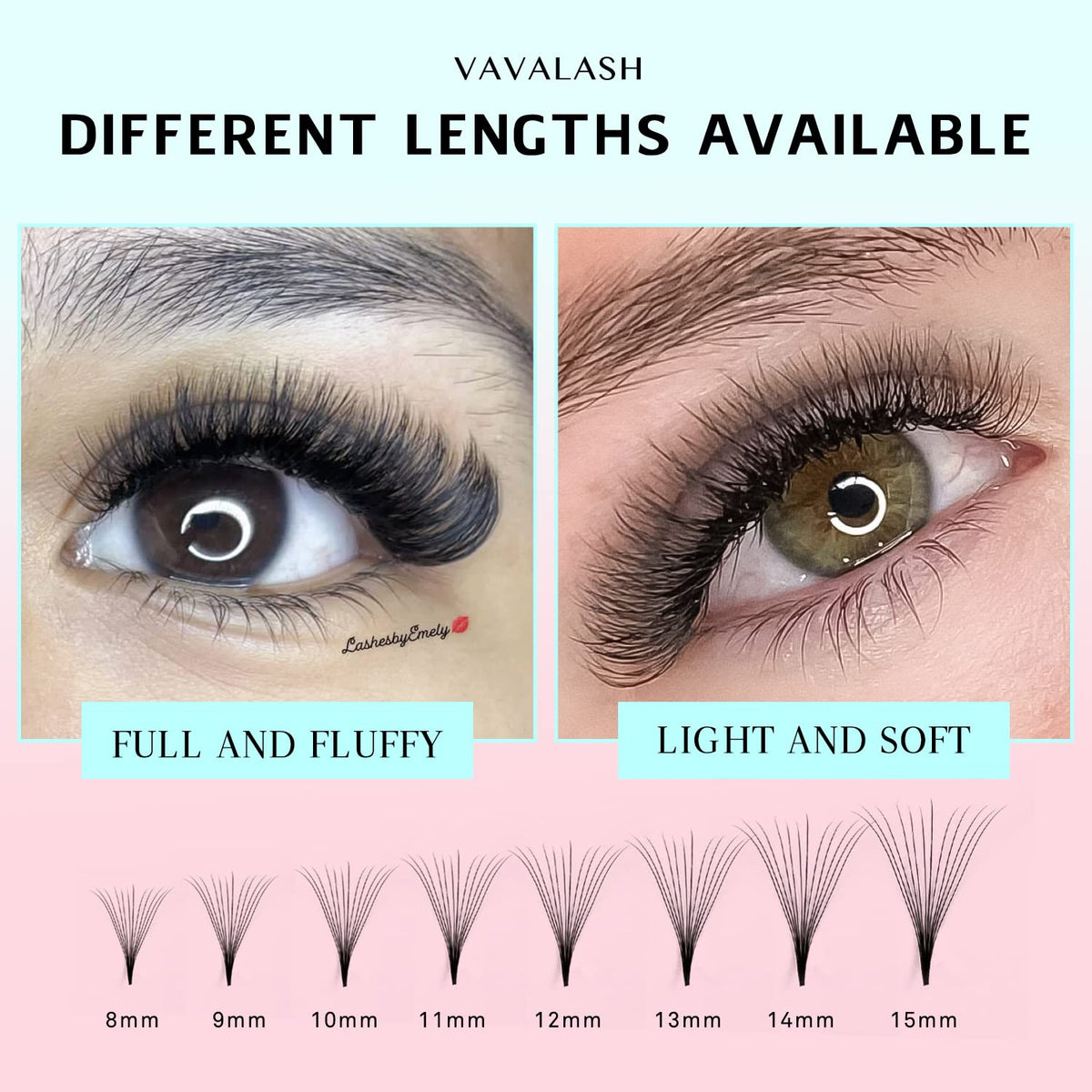 VAVALASH 600 Premade Fans Eyelash Extensions packaging