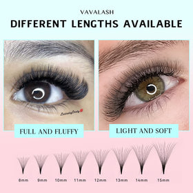 VAVALASH 600 Premade Fans Eyelash Extensions packaging