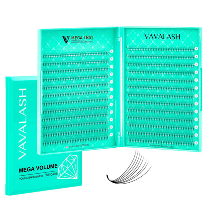 VAVALASH 8D premade fans eyelash extensions box front view