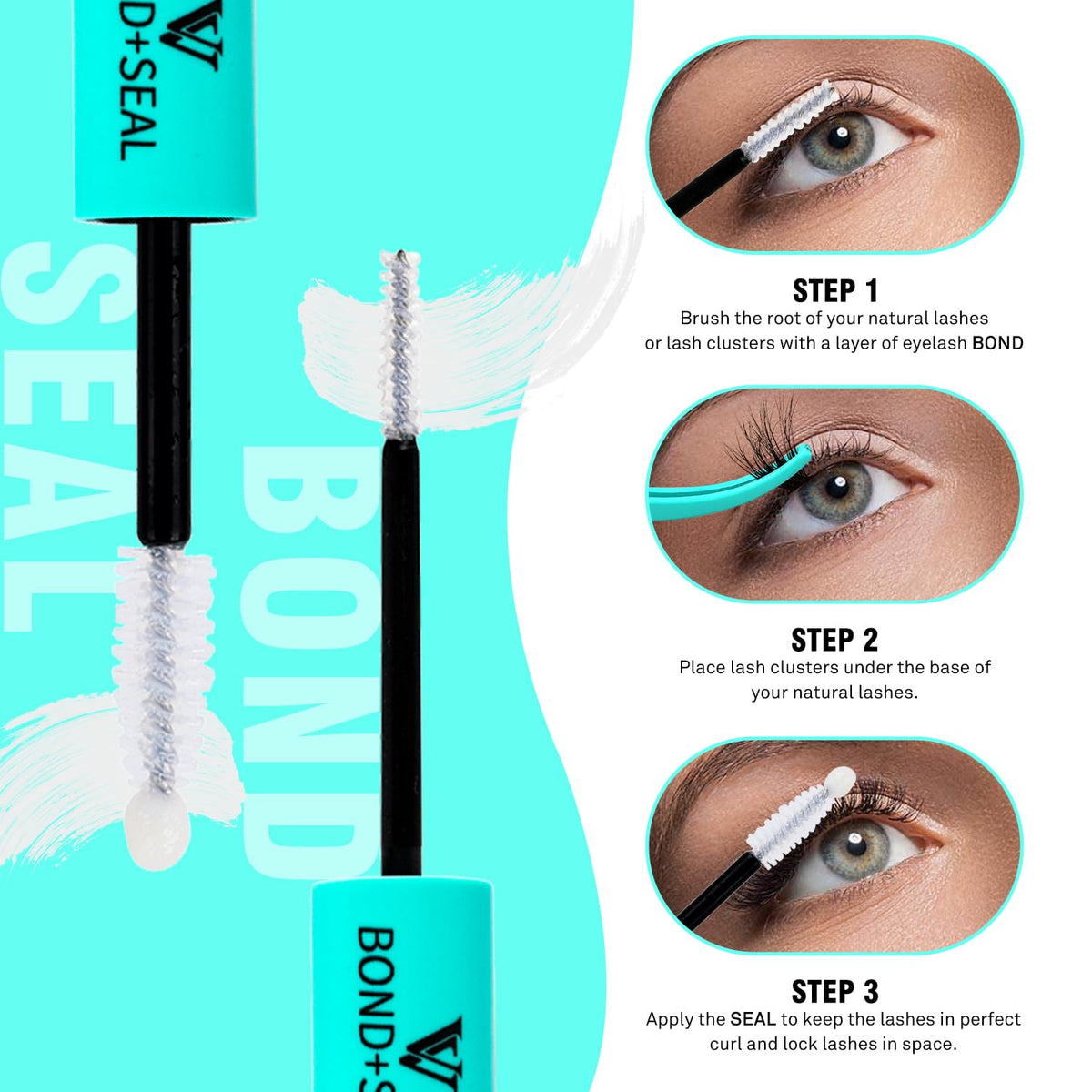 VAVALASH Bond and Seal Lash Clusters Glue on makeup table