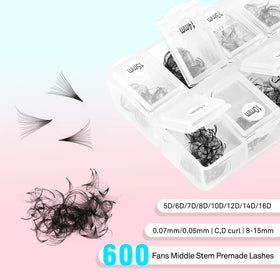 VAVALASH eyelash extensions in various lengths displayed