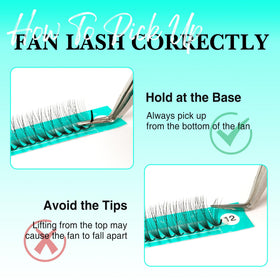 VAVALASH eyelash extensions showing pointy bases and soft curl