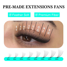 VAVALASH eyelash extensions with pointy bases