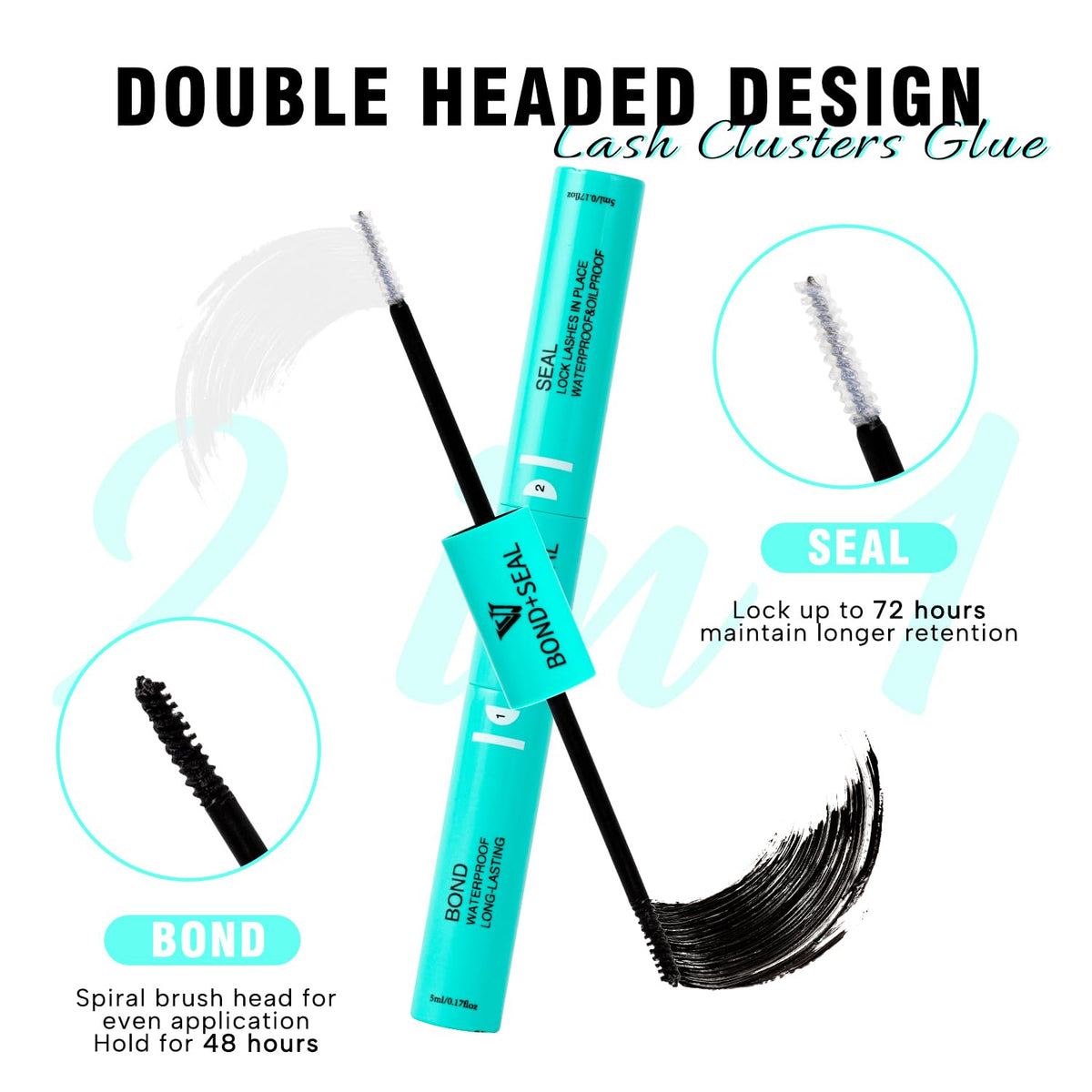 VAVALASH Lash Bond and Seal 2 in 1 showing double-ended brush