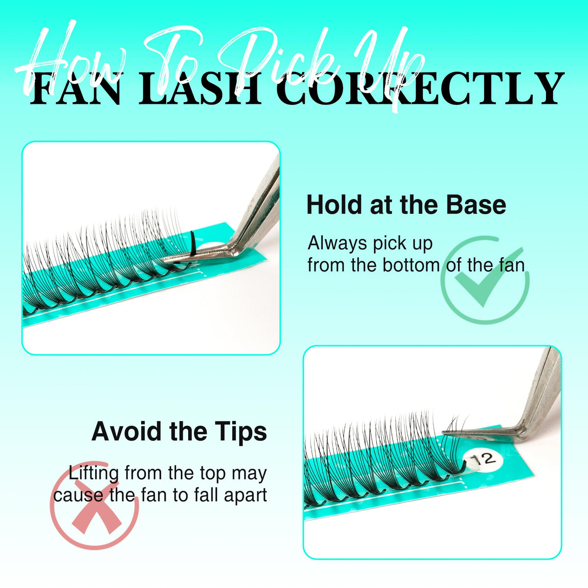 VAVALASH Premade Fans Eyelash Extensions application demonstration