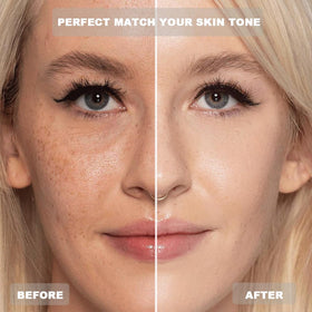 VBEYD Foundation texture on skin close-up