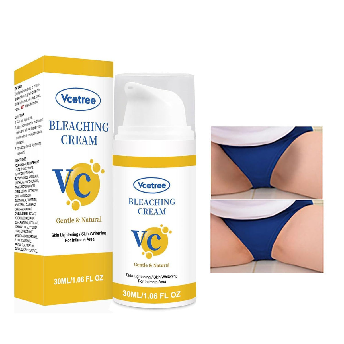 Vcetree Skin Bleaching Cream 1FL OZ front view