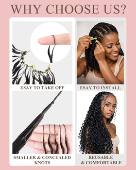 VDZ Human Crochet Hair 16 Inch bundle with deep wave texture