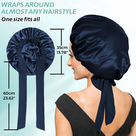 VECIIR Silk Bonnet laid flat to show size