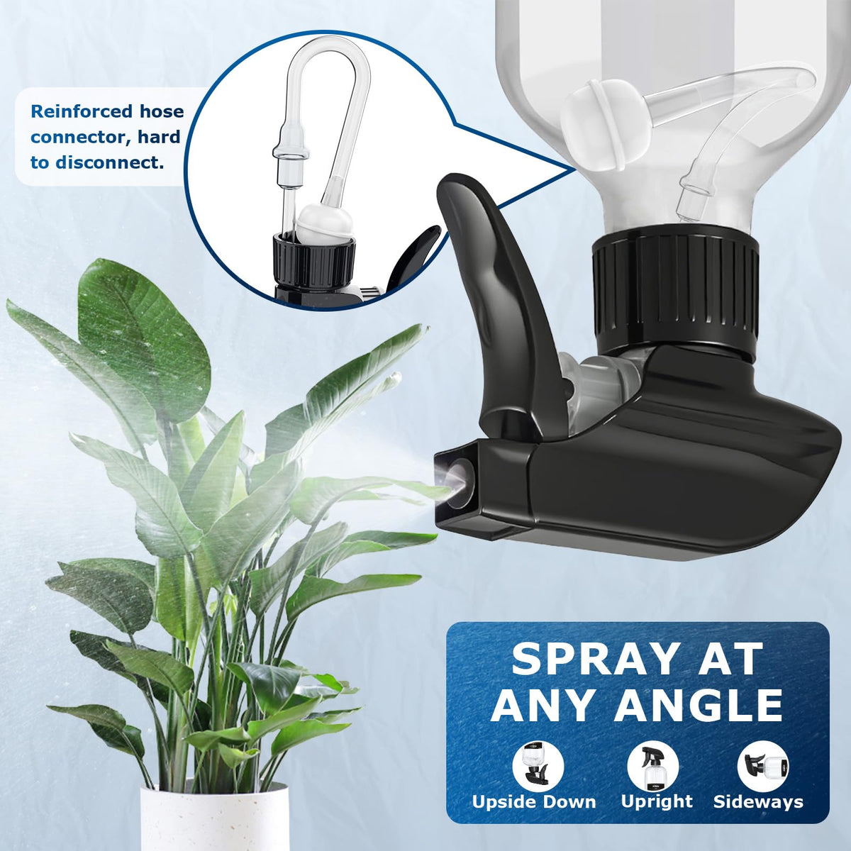 Veco 24oz graduated spray bottle with foldable funnel