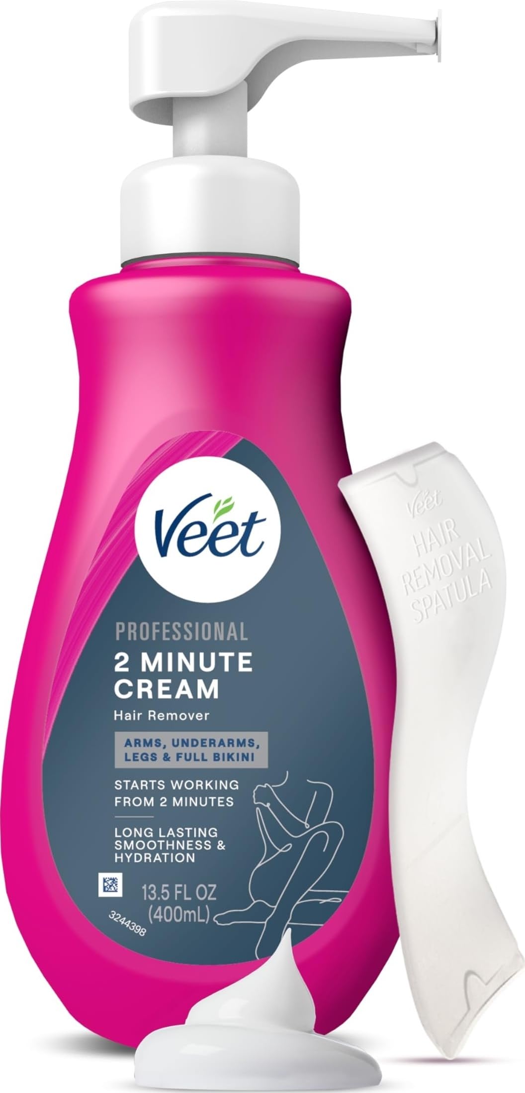 Veet 2 Minute Hair Removal Cream 480g front view