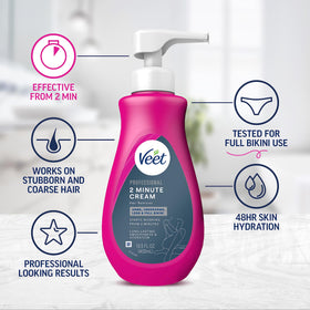 Veet 2 Minute Hair Removal Cream 480g side view