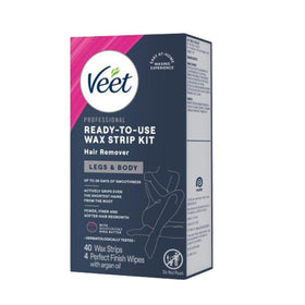 Veet cold wax strips with shea butter and acai fragrance