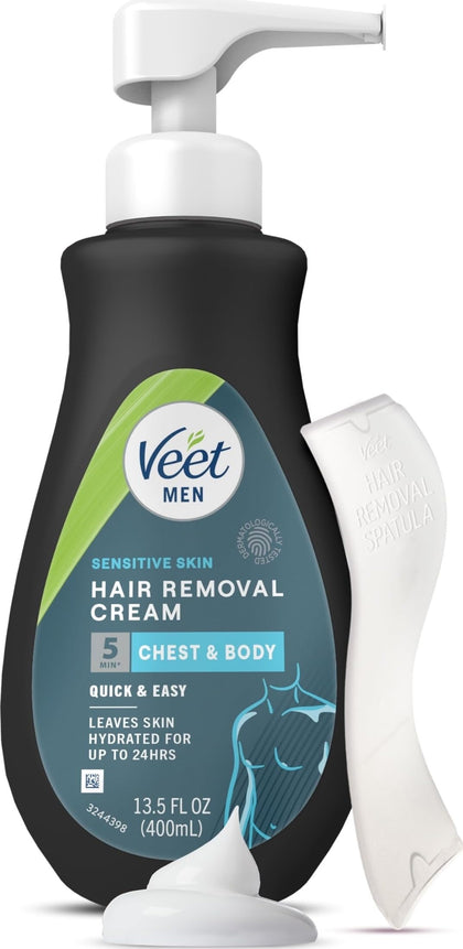 Veet Hair Removal Cream for Men 13.5 FL OZ front view