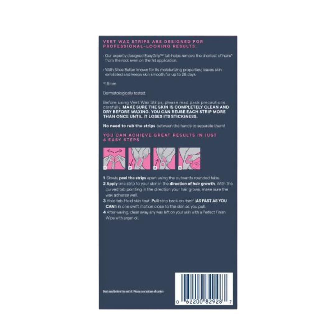 Veet Leg & Body Hair Removal Kit contents laid out