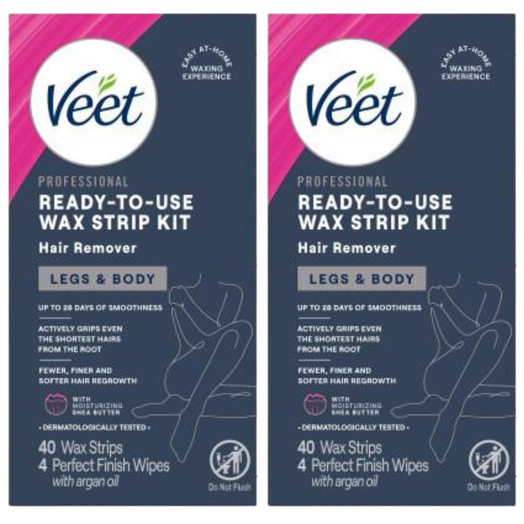 Veet Leg & Body Hair Removal Kit packaging front view