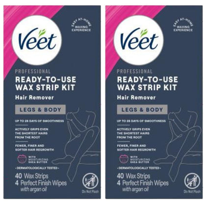 Veet Leg & Body Hair Removal Kit packaging front view