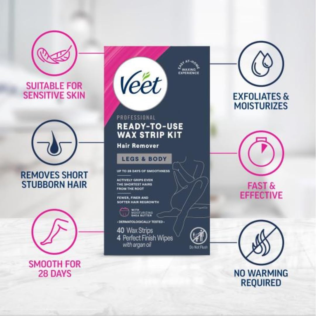 Veet Leg & Body Hair Removal Kit side view