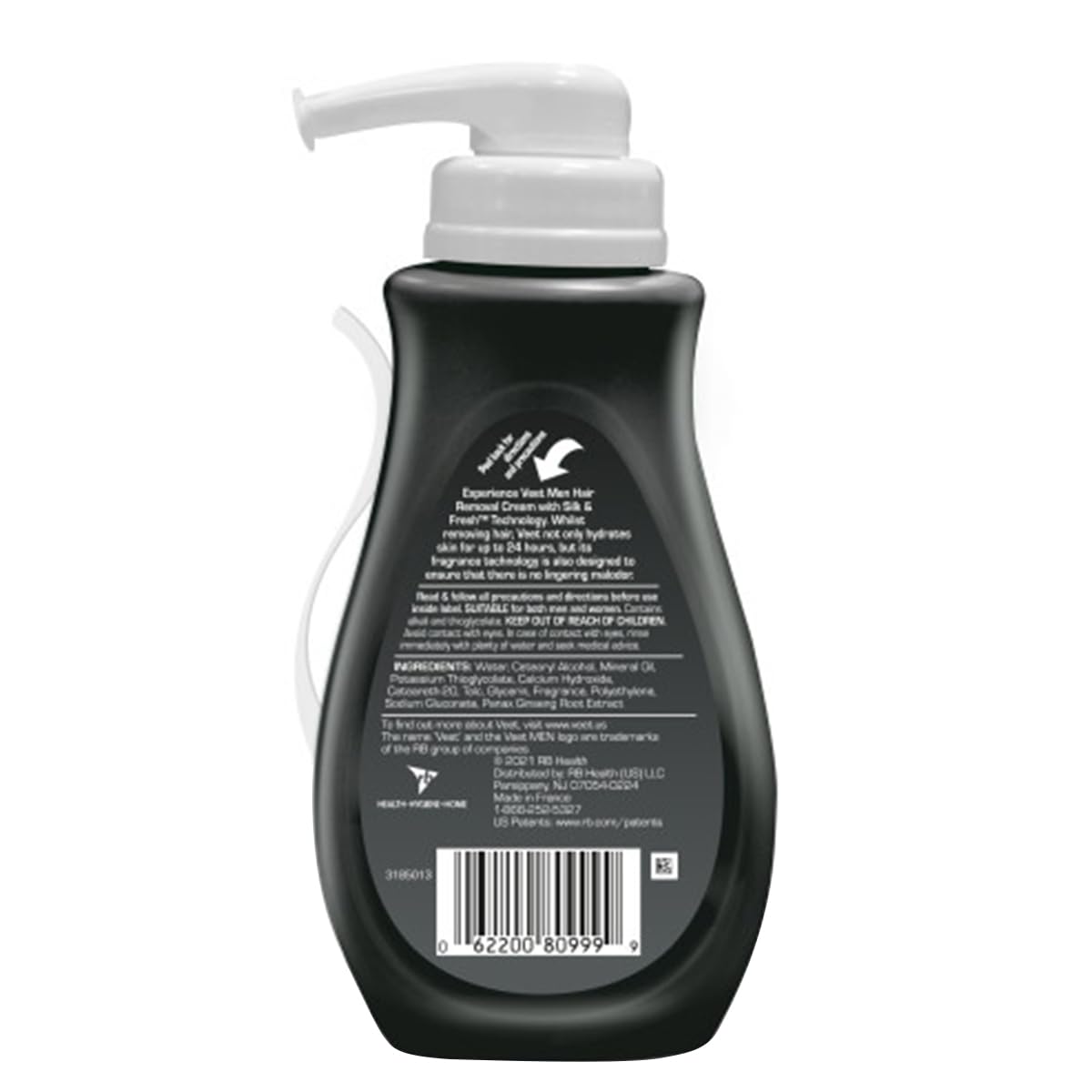 Veet Men's Hair Removal Gel Cream packaging with spatula
