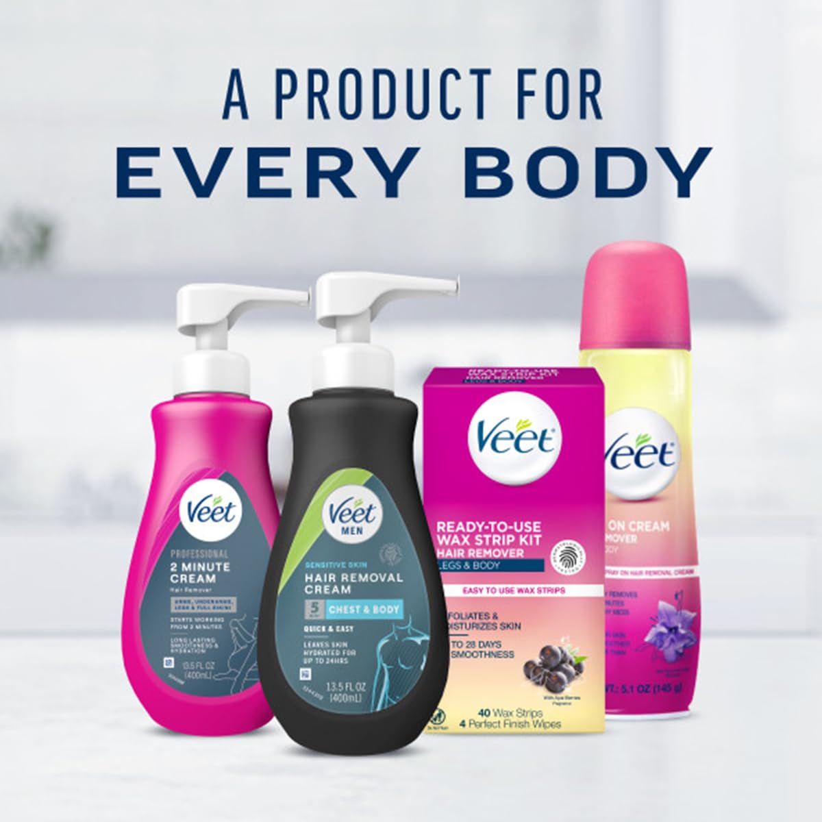 Veet Men's Hair Removal Gel Cream with smooth skin result