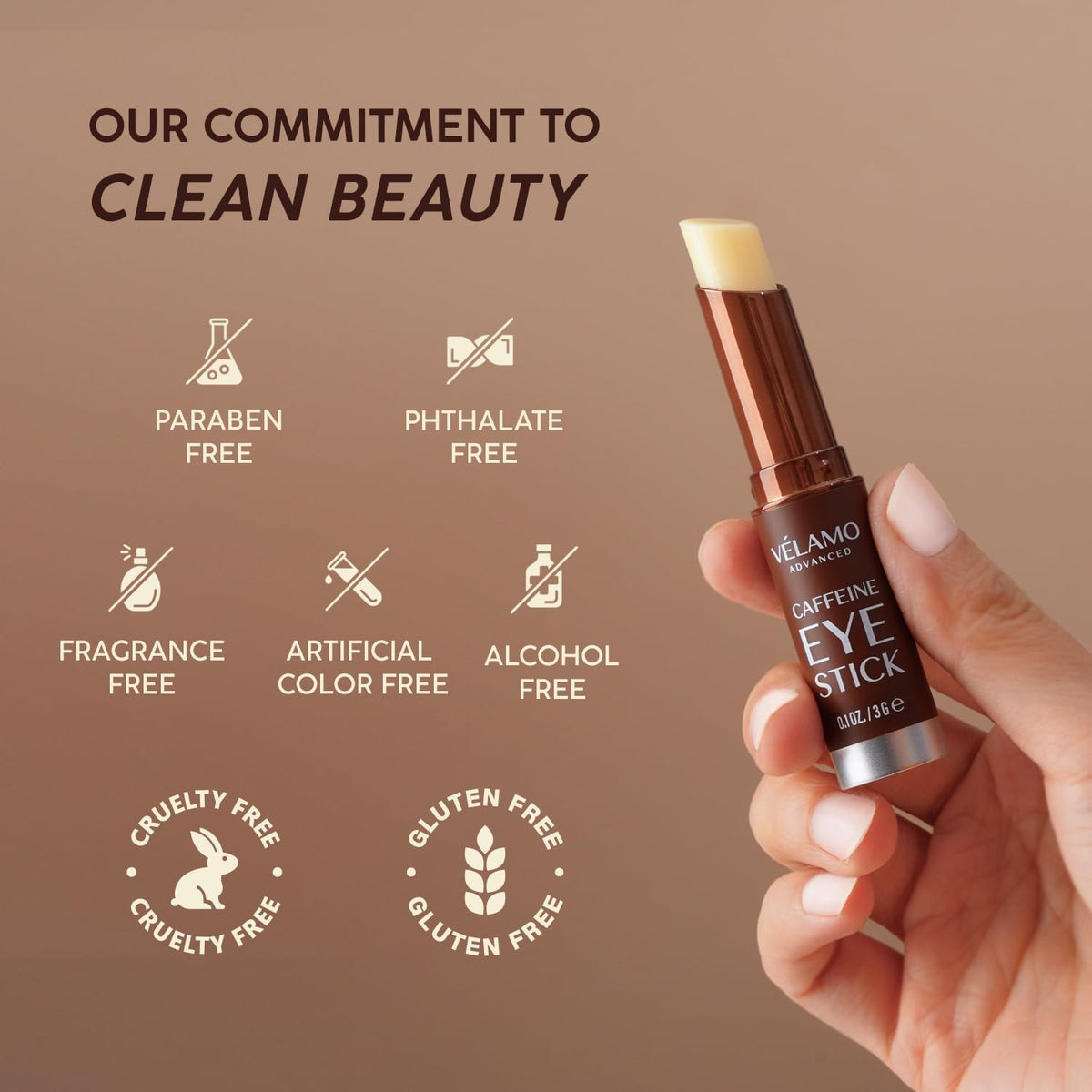 VELAMO ADVANCED Caffeine Eye Stick with botanical ingredients