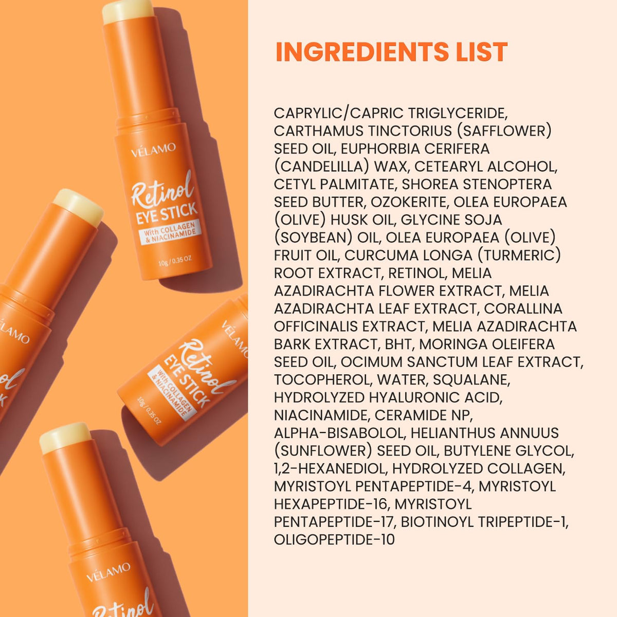 VELAMO ADVANCED Retinol Eye Balm Stick in skincare routine