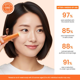 VELAMO ADVANCED Retinol Eye Balm Stick lifestyle scene on vanity